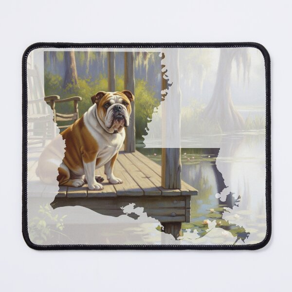 Item preview, Bulldog on the Porch in Louisiana designed and sold by Douglas-Depot.