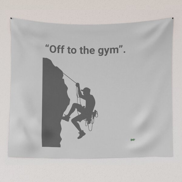 Item preview, Off to the gym! Climbing adventure design T Shirt light version designed and sold by If a tree falls.