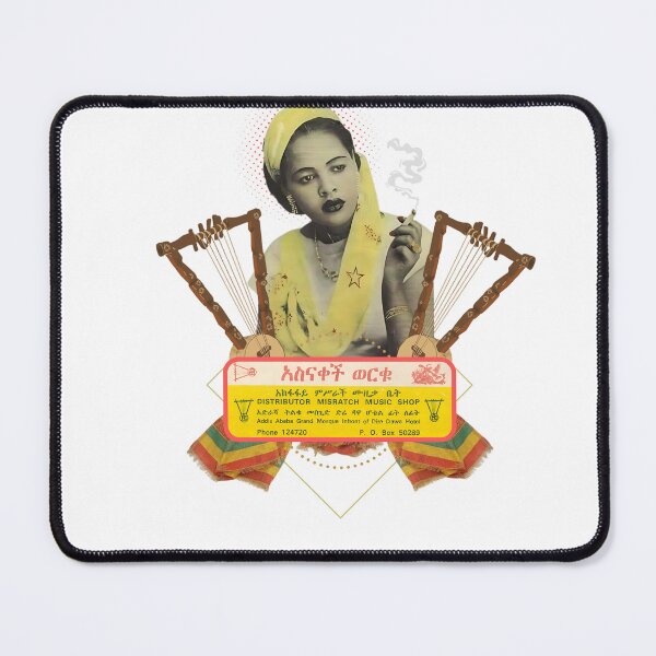 Item preview, Asnakech Worku Ethiopian Music Icon Art Print designed and sold by Neo Arada.