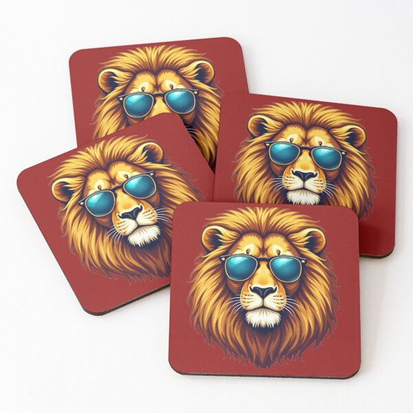 Item preview, Cool Lion with Sunglasses - Stylish King of the Jungle Artwork designed and sold by TheRamesCo.