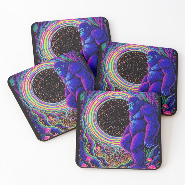 Item preview,  Bigfoot's Psychedelic Forest Black Light Poster designed and sold by CleverCulture.