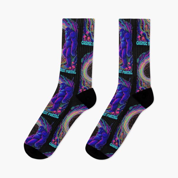 Item preview,  Bigfoot's Psychedelic Forest Black Light Poster designed and sold by CleverCulture.