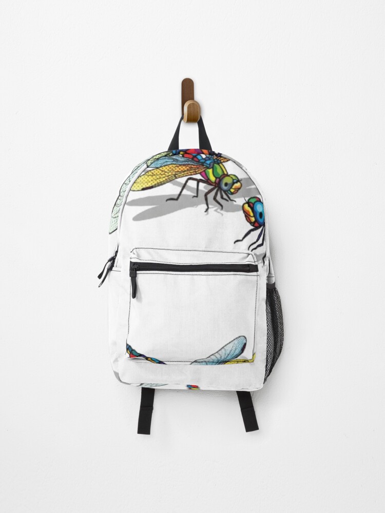 Thumbnail 1 of 3, Backpack, cute dragonfly designed and sold by Runglavan.