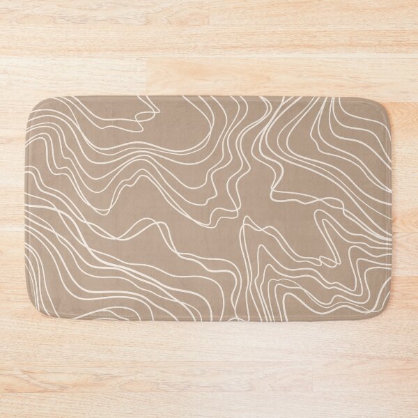 Item preview, Beige Topographic Lines designed and sold by karsne.