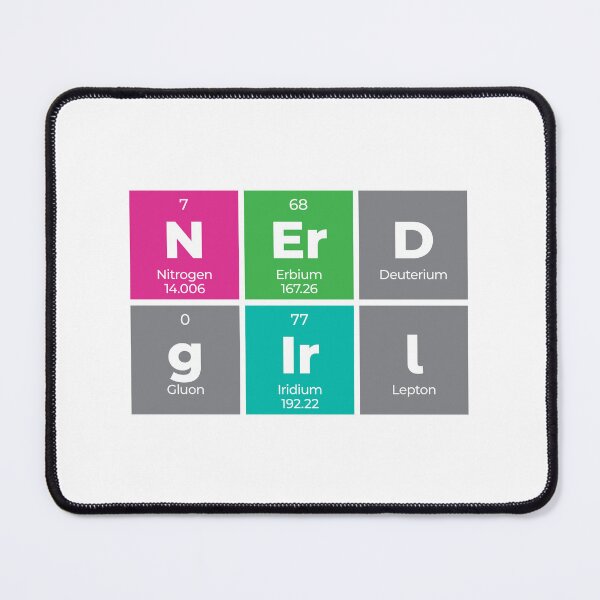 Item preview, Nerd Girl Periodic Table Design – Funny Science Gift designed and sold by Rodney's Marketplace.