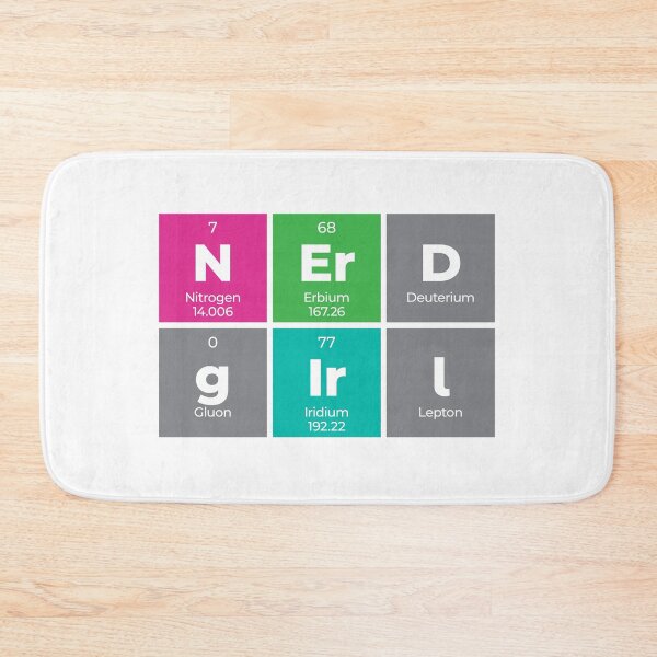 Item preview, Nerd Girl Periodic Table Design – Funny Science Gift designed and sold by Rodney's Marketplace.