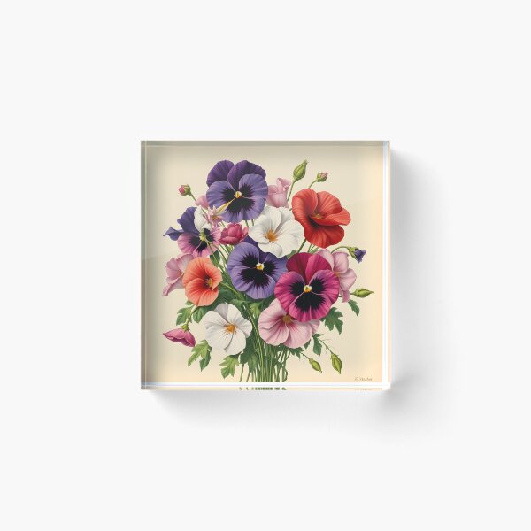 Item preview, Pansies old seed catalog style designed and sold by Ponted.