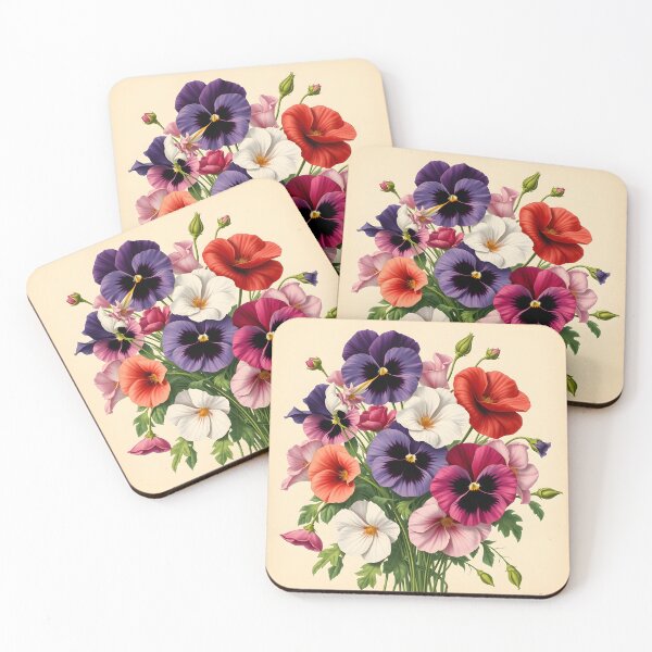 Item preview, Pansies old seed catalog style designed and sold by Ponted.