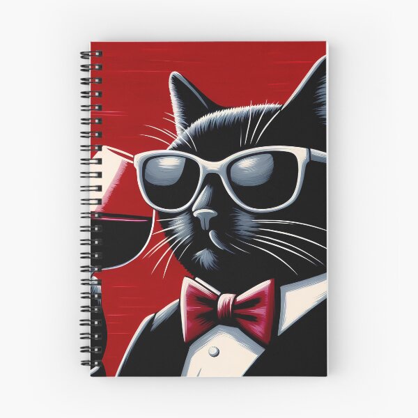 Item preview, Black Cat and Red Wine designed and sold by Visual Nomad Club.