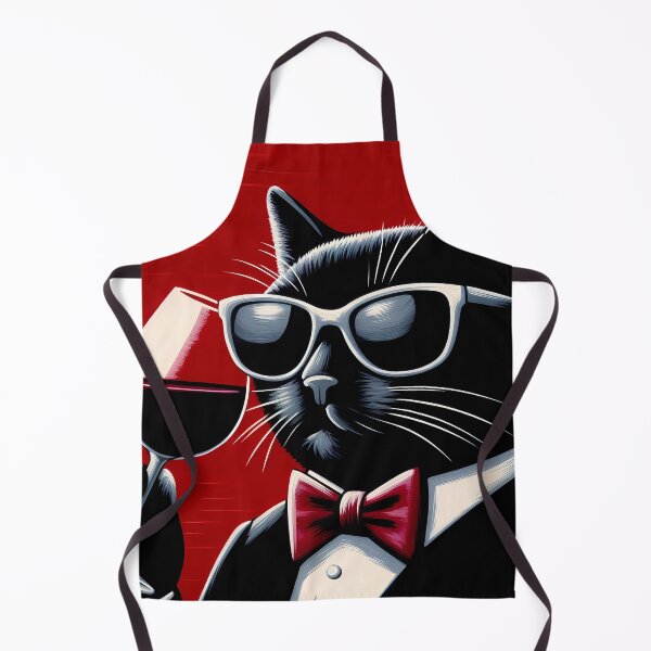 Item preview, Black Cat and Red Wine designed and sold by Visual Nomad Club.