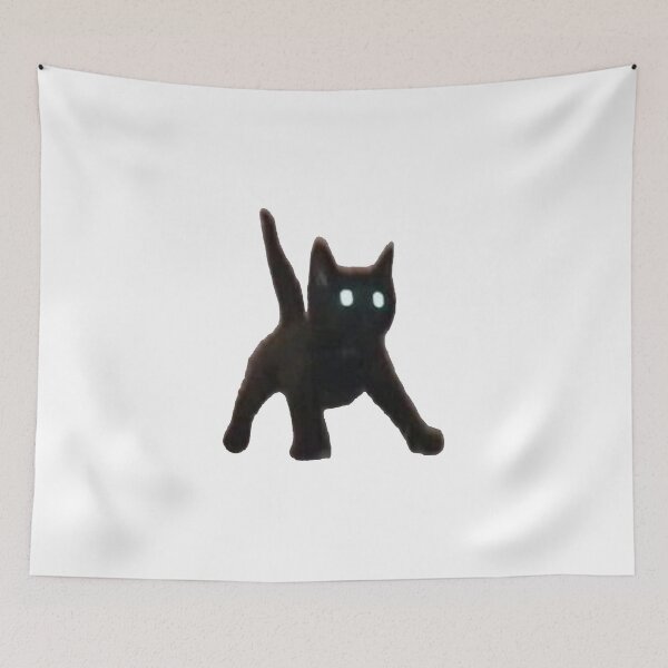 Item preview, Scared black cat jump designed and sold by CryingCuzBroke.