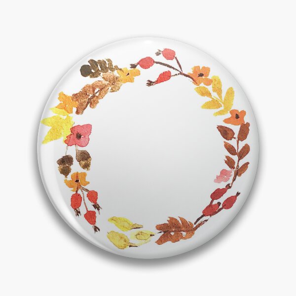 Item preview, Watercolor Autumn Wreath Rustic Fall Botanical Design designed and sold by Monika Howarth.