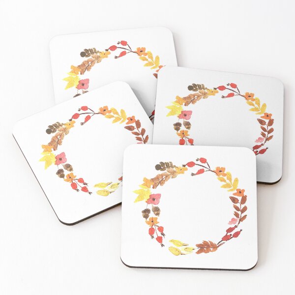 Item preview, Watercolor Autumn Wreath Rustic Fall Botanical Design designed and sold by Monika Howarth.