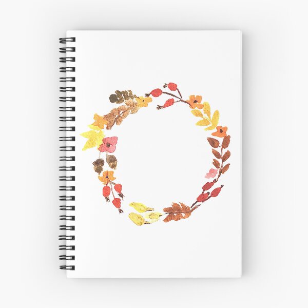 Item preview, Watercolor Autumn Wreath Rustic Fall Botanical Design designed and sold by Artbymonika.
