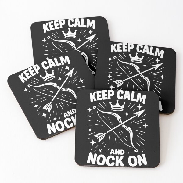 Item preview, Keep Calm And Nock On Archery Bow Archer designed and sold by LuminOrb.