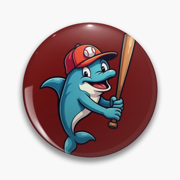 Item preview, Baseball Dolphin - Funny Dolphin Playing Baseball Design designed and sold by TheRamesCo.