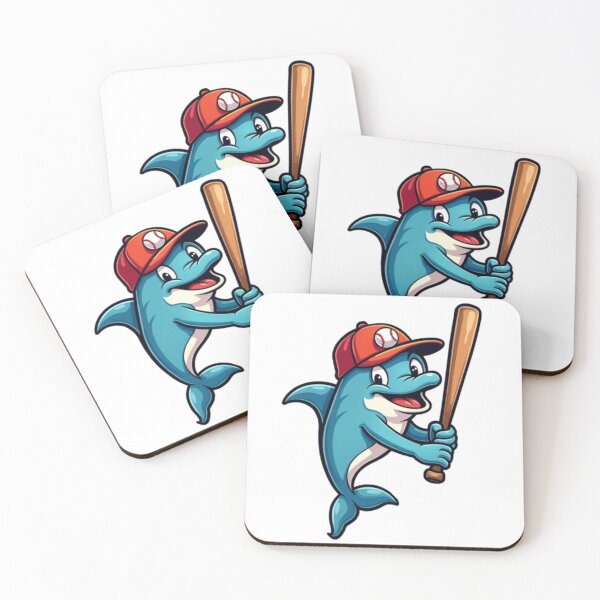 Item preview, Baseball Dolphin - Funny Dolphin Playing Baseball Design designed and sold by TheRamesCo.