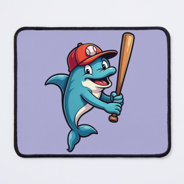 Item preview, Baseball Dolphin - Funny Dolphin Playing Baseball Design designed and sold by TheRamesCo.