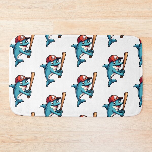 Item preview, Baseball Dolphin - Funny Dolphin Playing Baseball Design designed and sold by TheRamesCo.