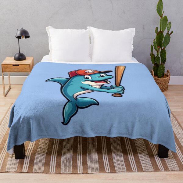 Item preview, Baseball Dolphin - Funny Dolphin Playing Baseball Design designed and sold by TheRamesCo.