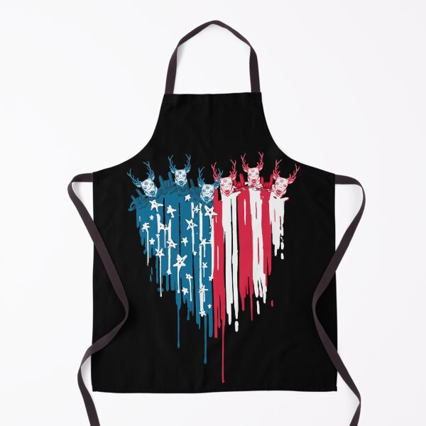 Item preview, Distressed american flag with dripping hunting T-shirt designed and sold by Alex8536.