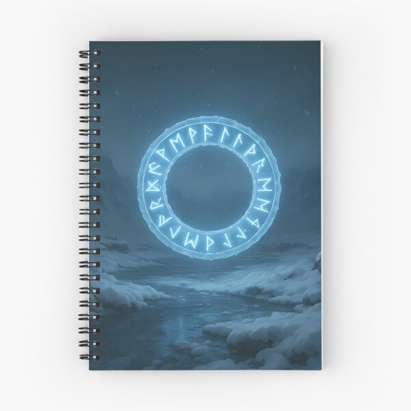Item preview, Rune Circle of Ice – Frozen Nordic Portal designed and sold by NorseDrip.