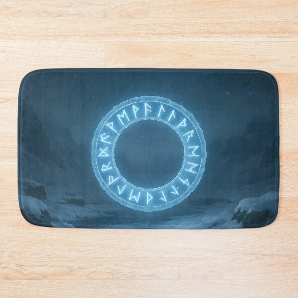 Item preview, Rune Circle of Ice – Frozen Nordic Portal designed and sold by NorseDrip.