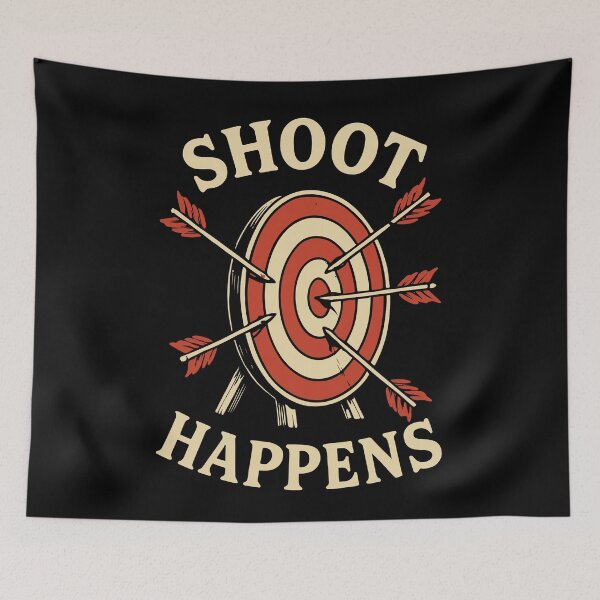Item preview, Shoot Happens Archery Bow Archer Funny designed and sold by LuminOrb.