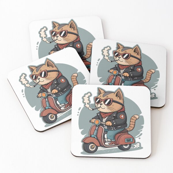 Item preview, Cool Cat Rider designed and sold by Fadi Alyaldani.