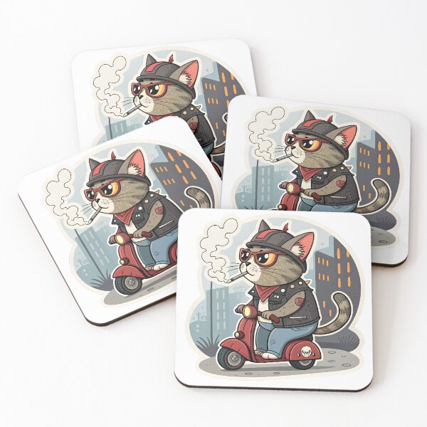 Item preview, Funny Motorcycle Kitty designed and sold by Fadi Alyaldani.