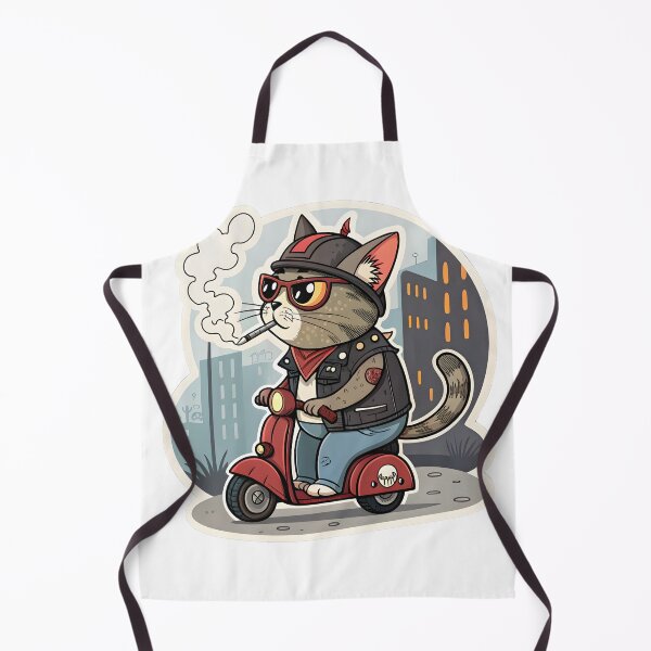 Item preview, Funny Motorcycle Kitty designed and sold by Fadi Alyaldani.