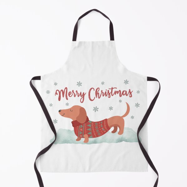Item preview, Merry Christmas wiener dog at the snow designed and sold by Nala&Abby Designs.