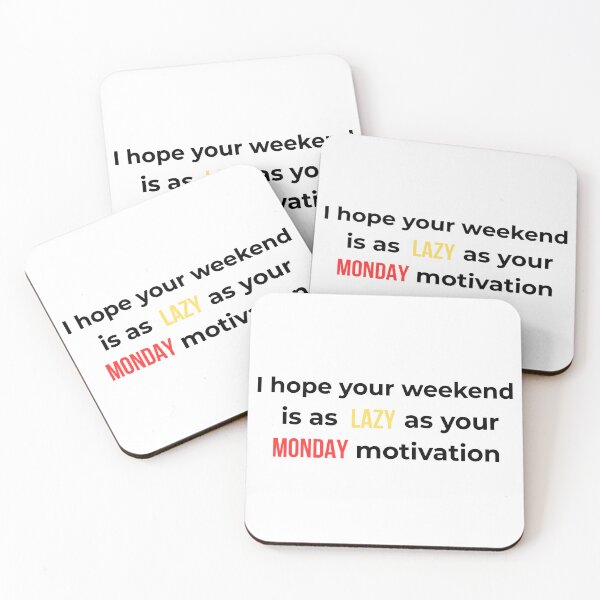 Item preview, Funny Weekend Humor | Lazy Monday Motivation Sarcastic(Black T) designed and sold by BeBetterPeople.