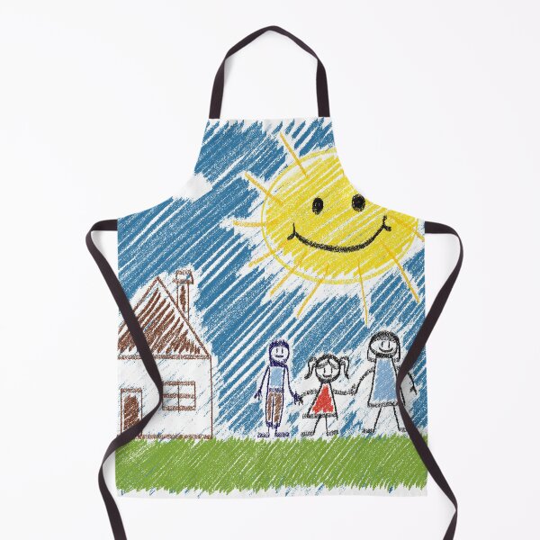 Item preview, Stick Figure Family House Sun Childhood Drawing designed and sold by VikstraG.