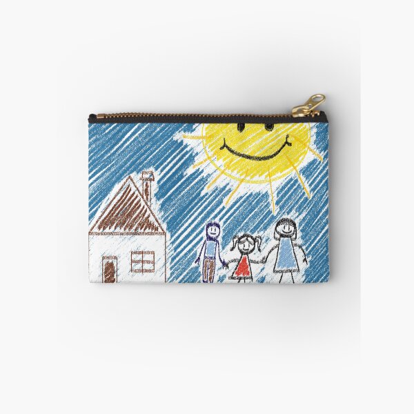 Item preview, Stick Figure Family House Sun Childhood Drawing designed and sold by VikstraG.