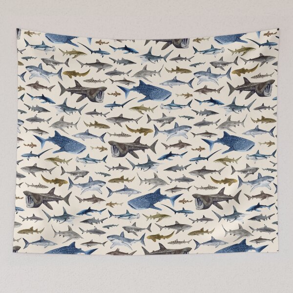 Item preview, SHARKS 2025-beige designed and sold by BEATRIZ ABAITUA.