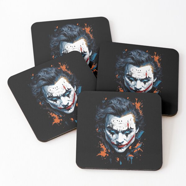 Item preview, Joker Art – Dark Villain Face with Splatter Effect designed and sold by Rasa-X-.