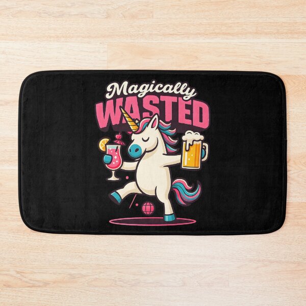 Item preview, Funny Party Unicorn with Beer and Cocktail – Magical Wasted Unicorn Drinking T-Shirt designed and sold by DrawHandArt.