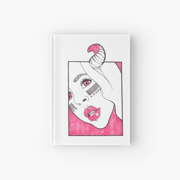 Pink Spooky Girl Hardcover Journal