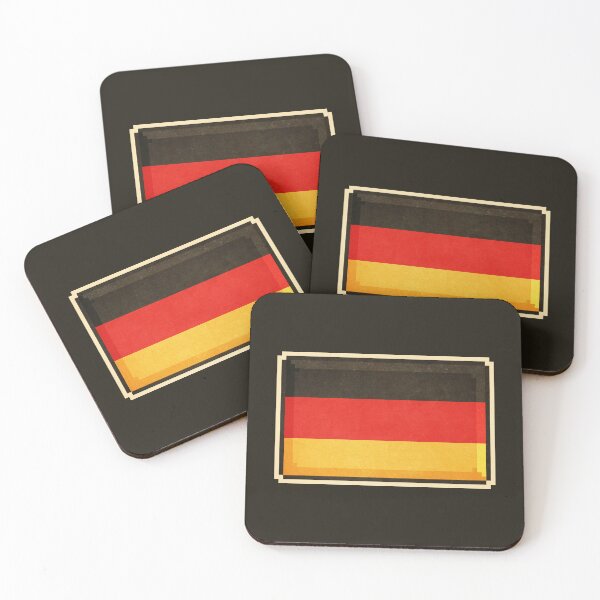 Item preview, Germany Flag Pixel Art – Retro German Design designed and sold by PixelDrukiPL.