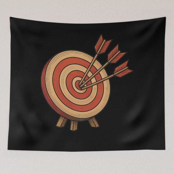 Item preview, Hit The Target Archery Bow Archer Fun designed and sold by LuminOrb.