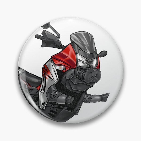 Item preview, Kawasaki KLR650 2012 (Candy Persimmon Red & Galaxy Silver) for Motorcycle Riders designed and sold by MotoApparelHub.