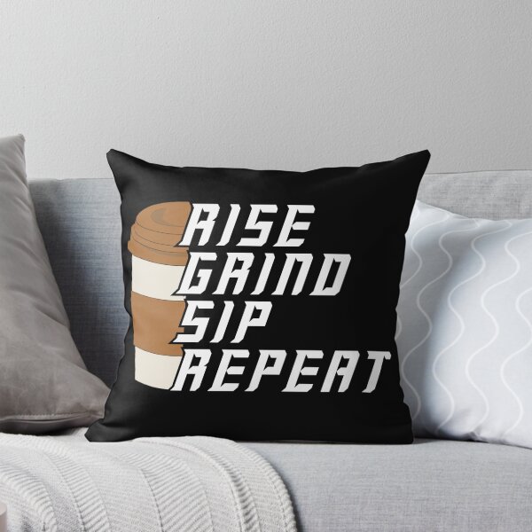 Item preview, Rise Grind Sip Repeat – Coffee Lover Motivational designed and sold by Bawek85Designs.