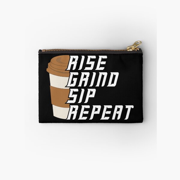 Item preview, Rise Grind Sip Repeat – Coffee Lover Motivational designed and sold by Bawek85Designs.