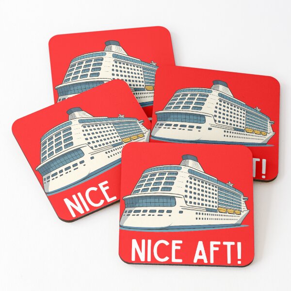 Item preview, Nice AFT – Funny Cruise Ship Pun T-Shirt designed and sold by Taberland.