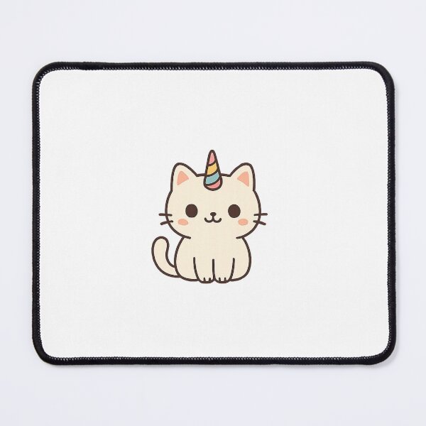 Item preview, Kawaii Unicorn Cat – Cute Caticorn with Rainbow Horn designed and sold by KawaiiDailyArt.