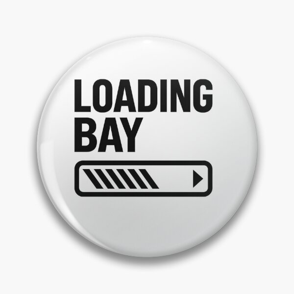 Item preview, Loading Bay Pin Black Logo designed and sold by Loading Bay.