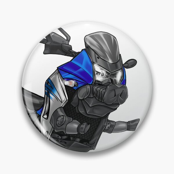 Item preview, Kawasaki KLR650 2012 (Metallic Imperial Blue & Pearl Stardust White) for Motorcycle Riders designed and sold by MotoApparelHub.
