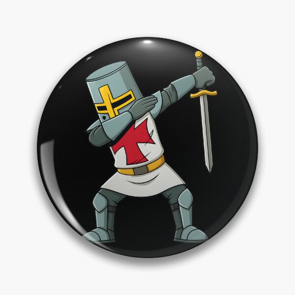 Item preview, Meme divertido de caballero cruzado dabbing, caricatura de guerrero medieval designed and sold by DrawHandArt.