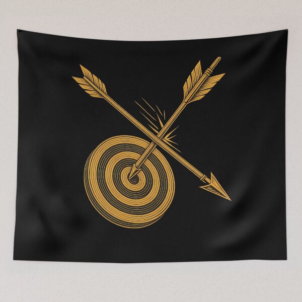 Item preview, Archery Bow Target Archer Crossed shot blocked designed and sold by LuminOrb.